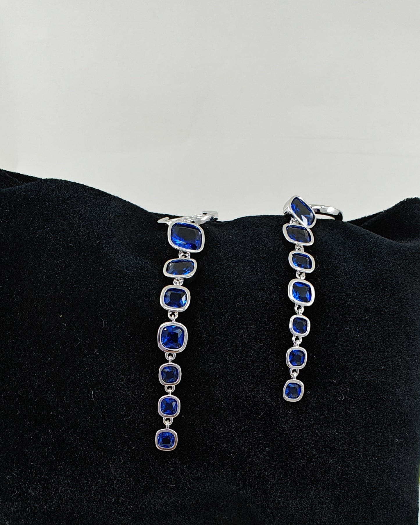 Adhir stone drop earrings