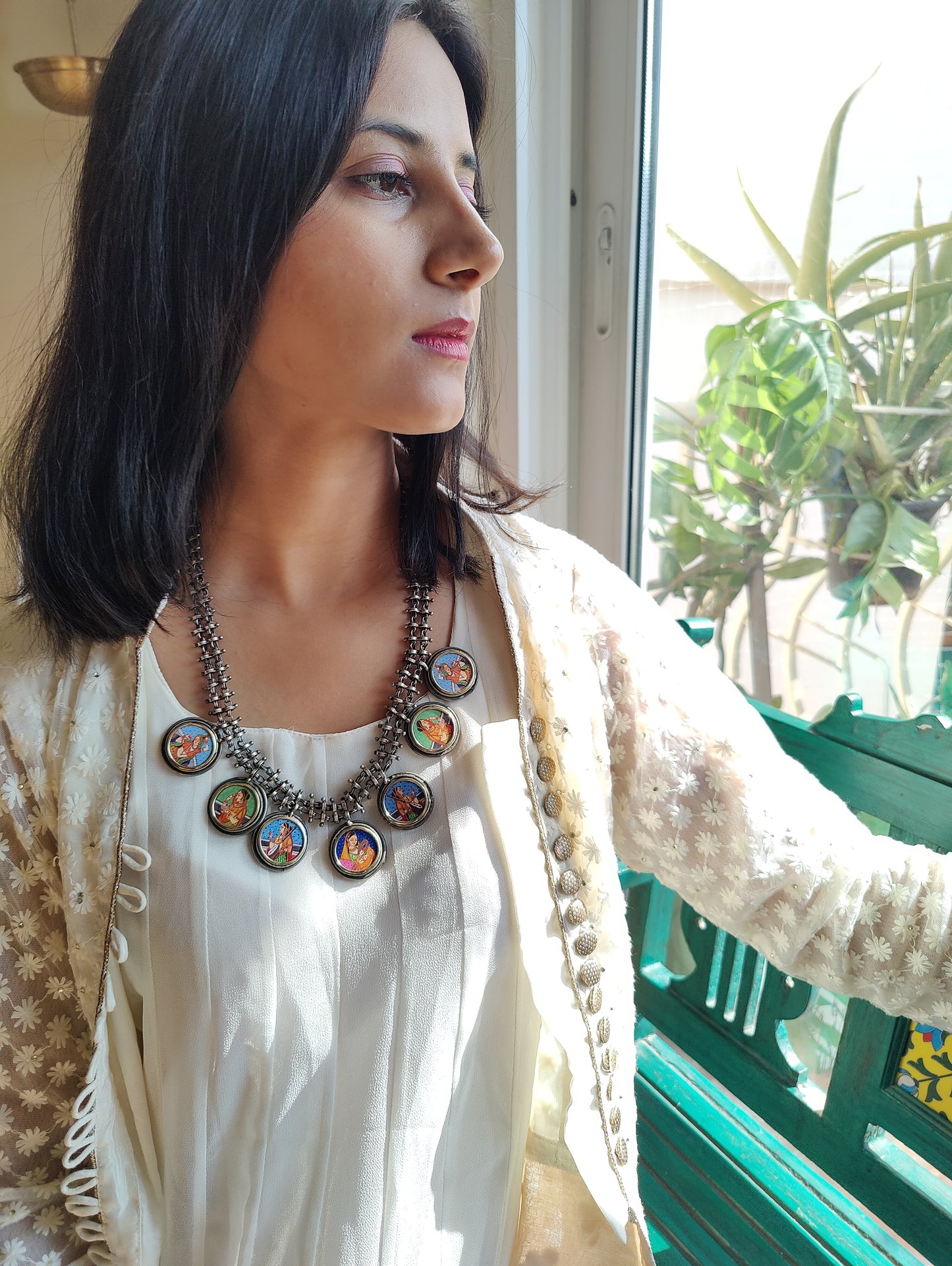 Bani thani necklace on double chain