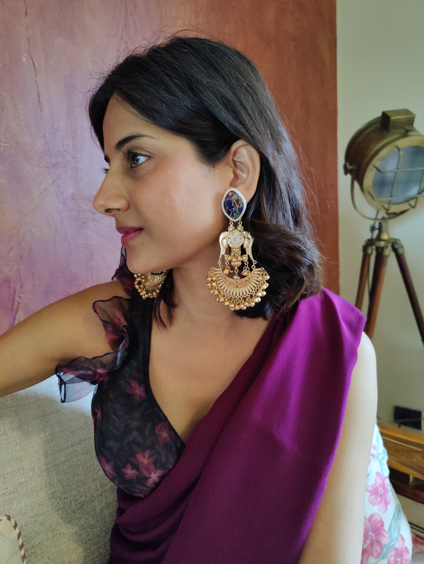 Mystic stone earrings