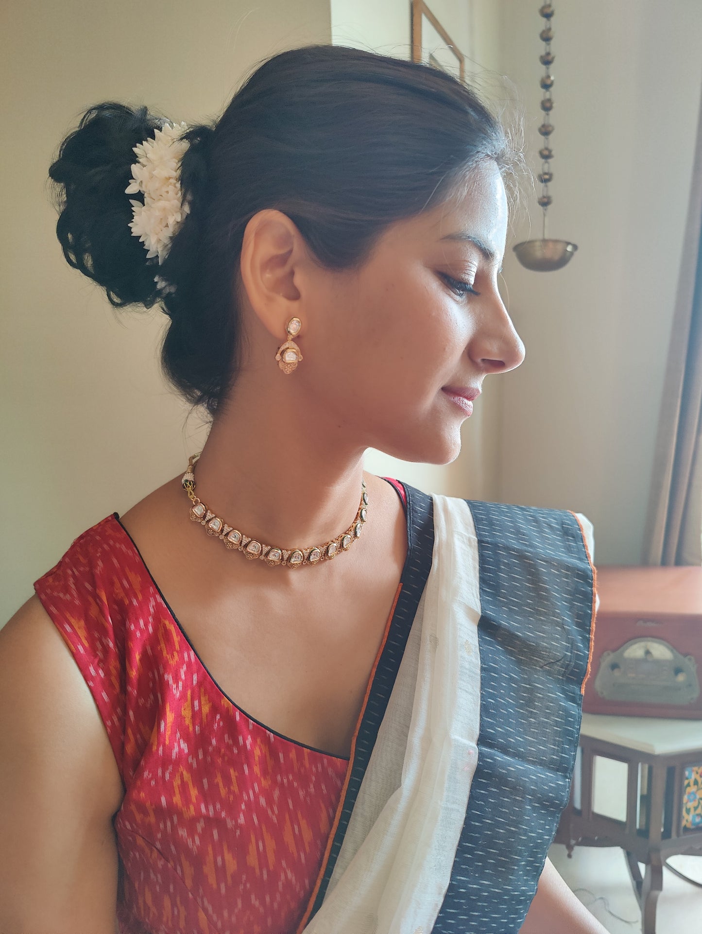 Jaladhija set with gold and kundan