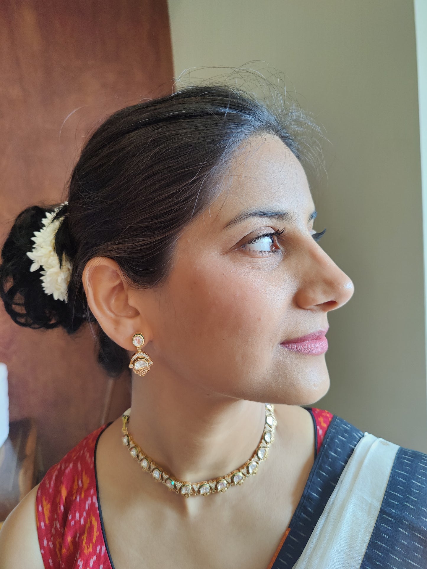 Jaladhija set with gold and kundan