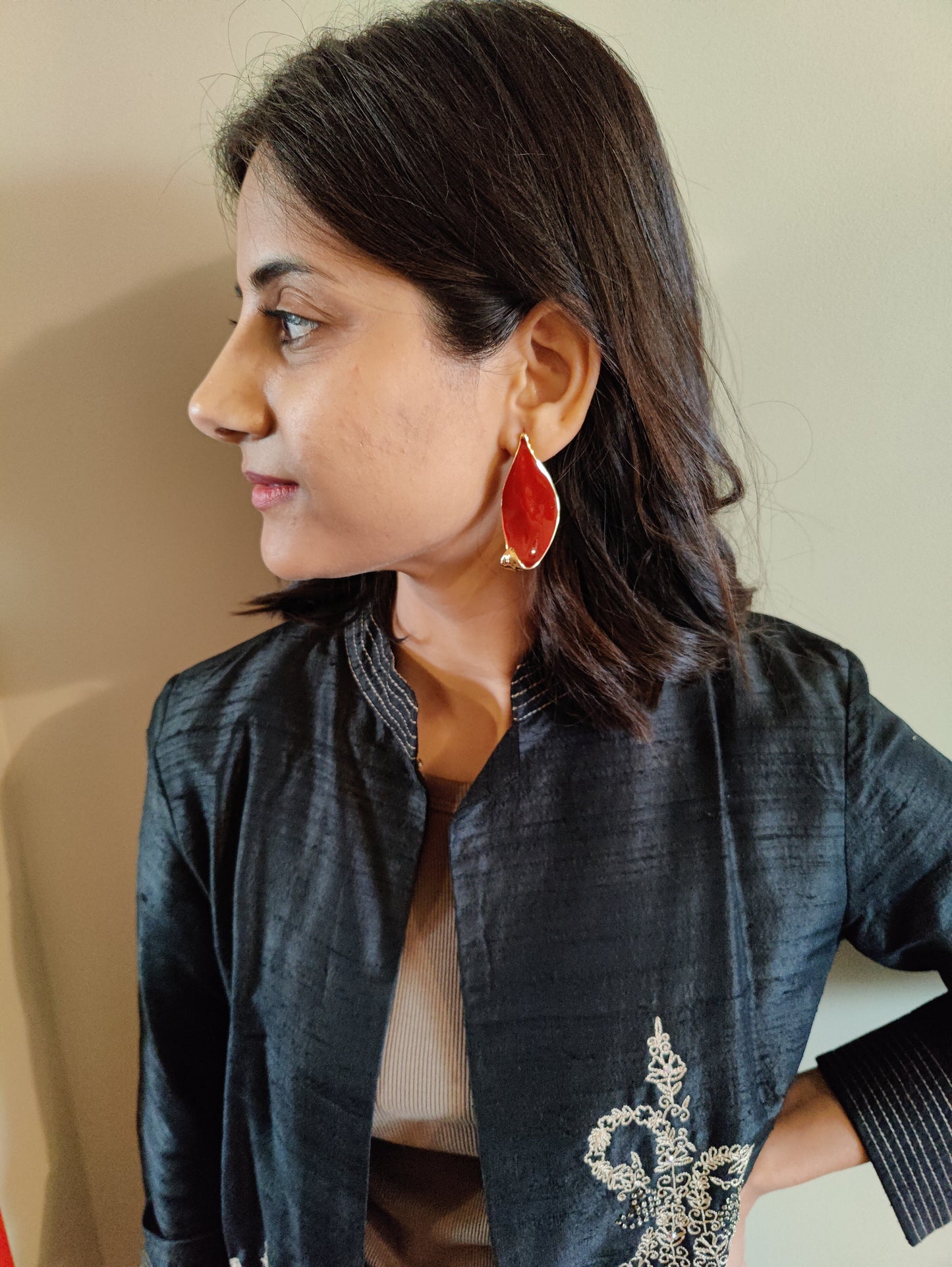 Leaf earrings