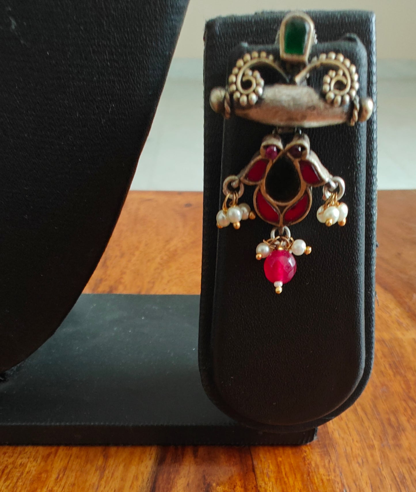 Kuyil set in dual tone with deers and kemp stones