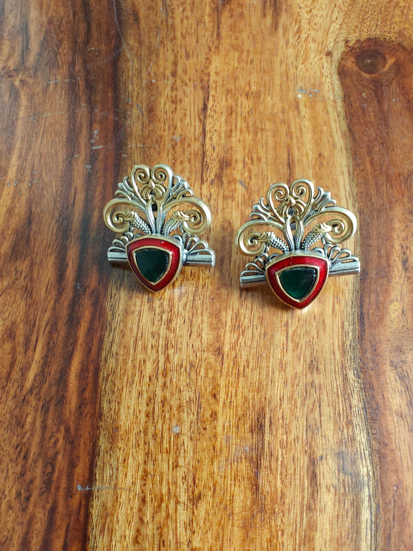 Ragini earrings in Sterling silver