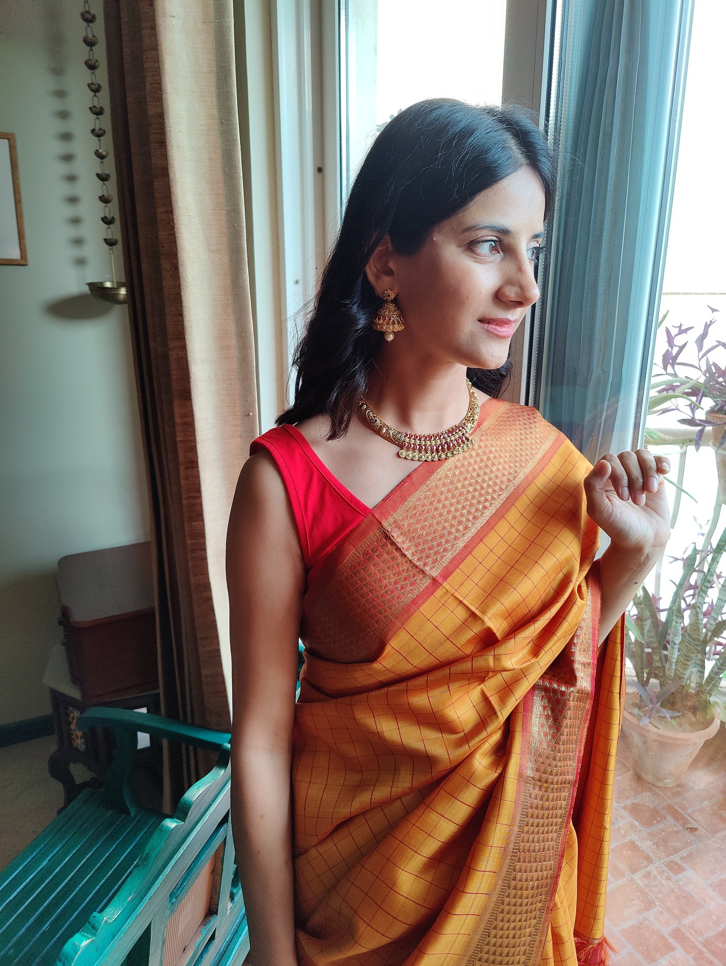 Jithya set with jali hasli and stone work