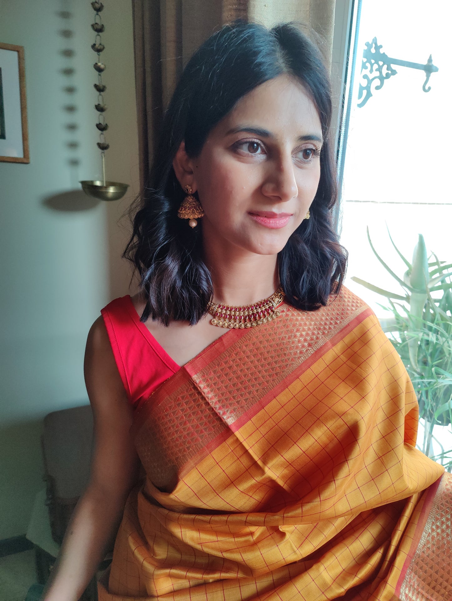Jithya set with jali hasli and stone work