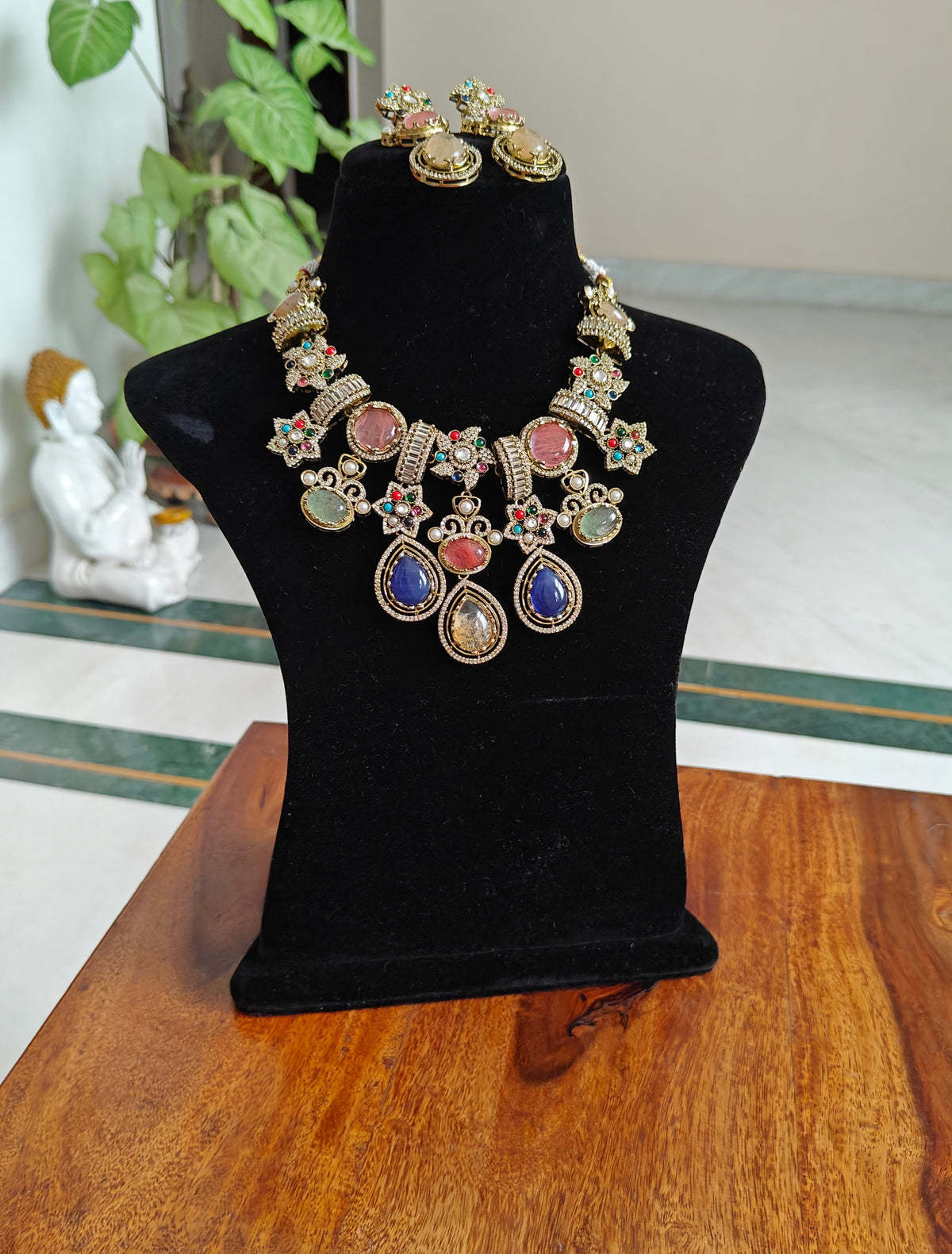Sutanuka multicolour stone set with navratan stars