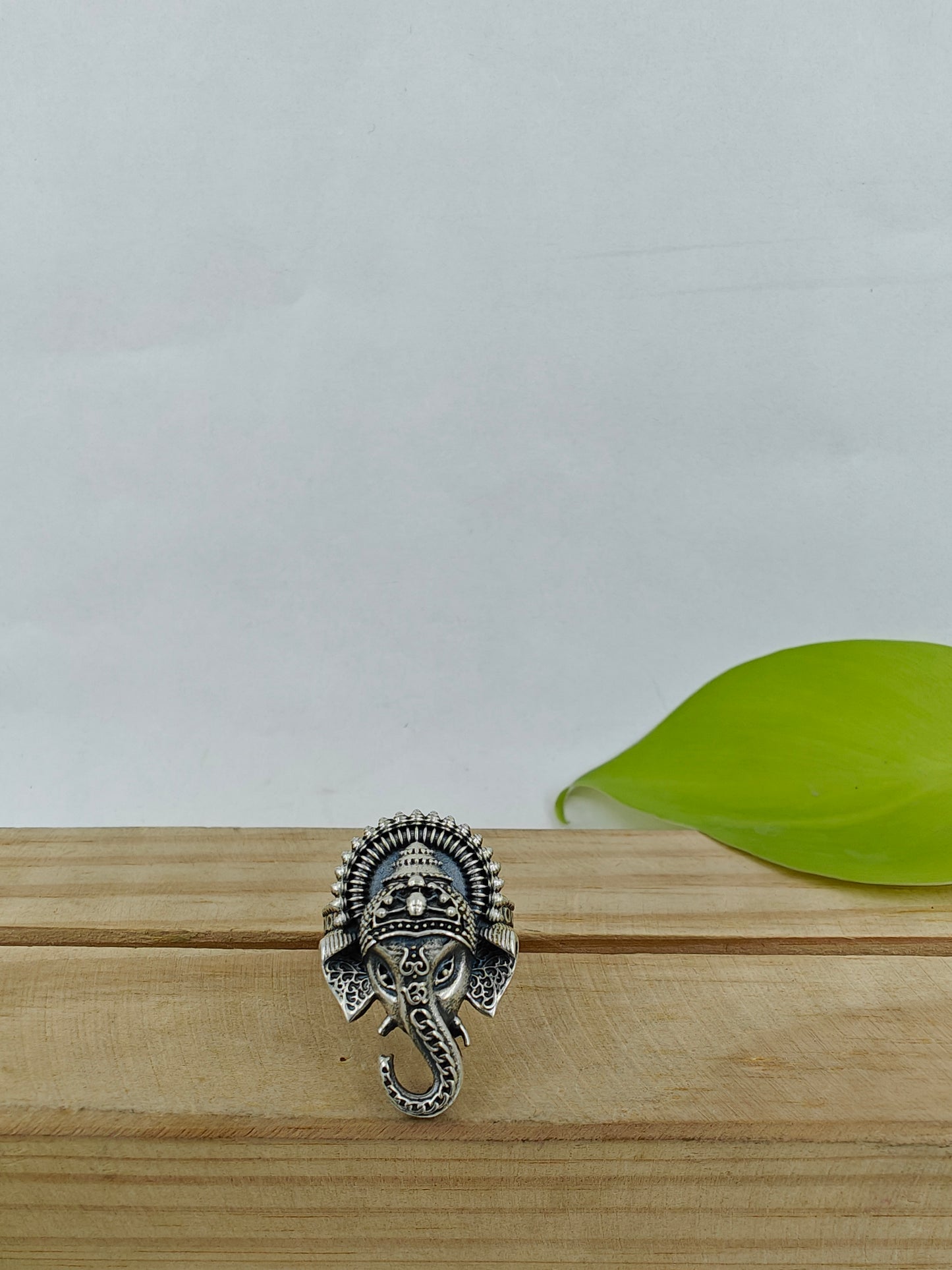 Ganpati silver ring