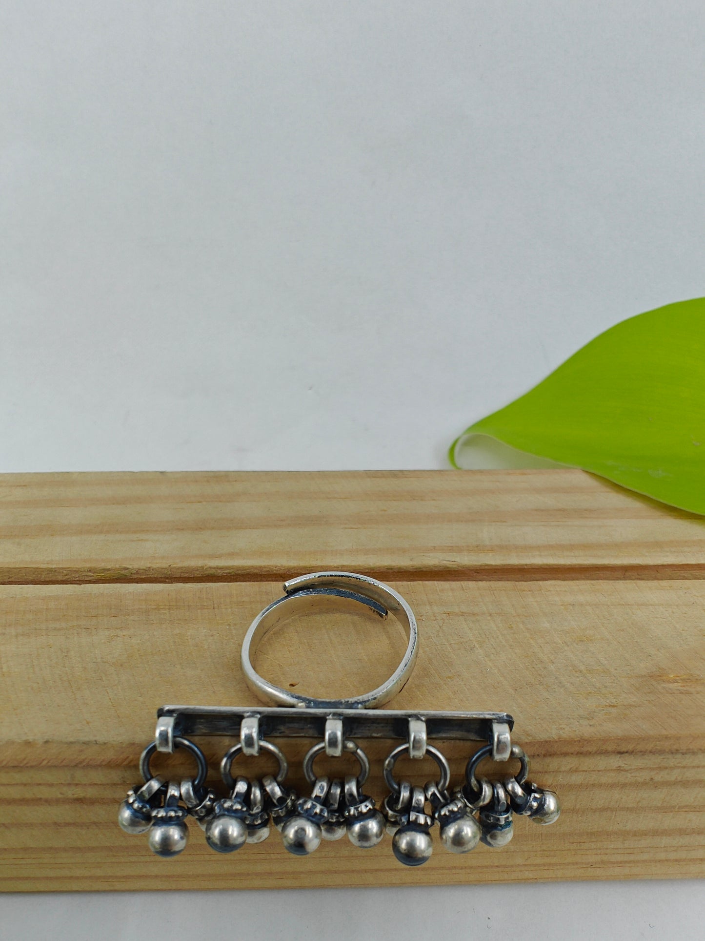 Jhankar silver ghungroo(bell) ring