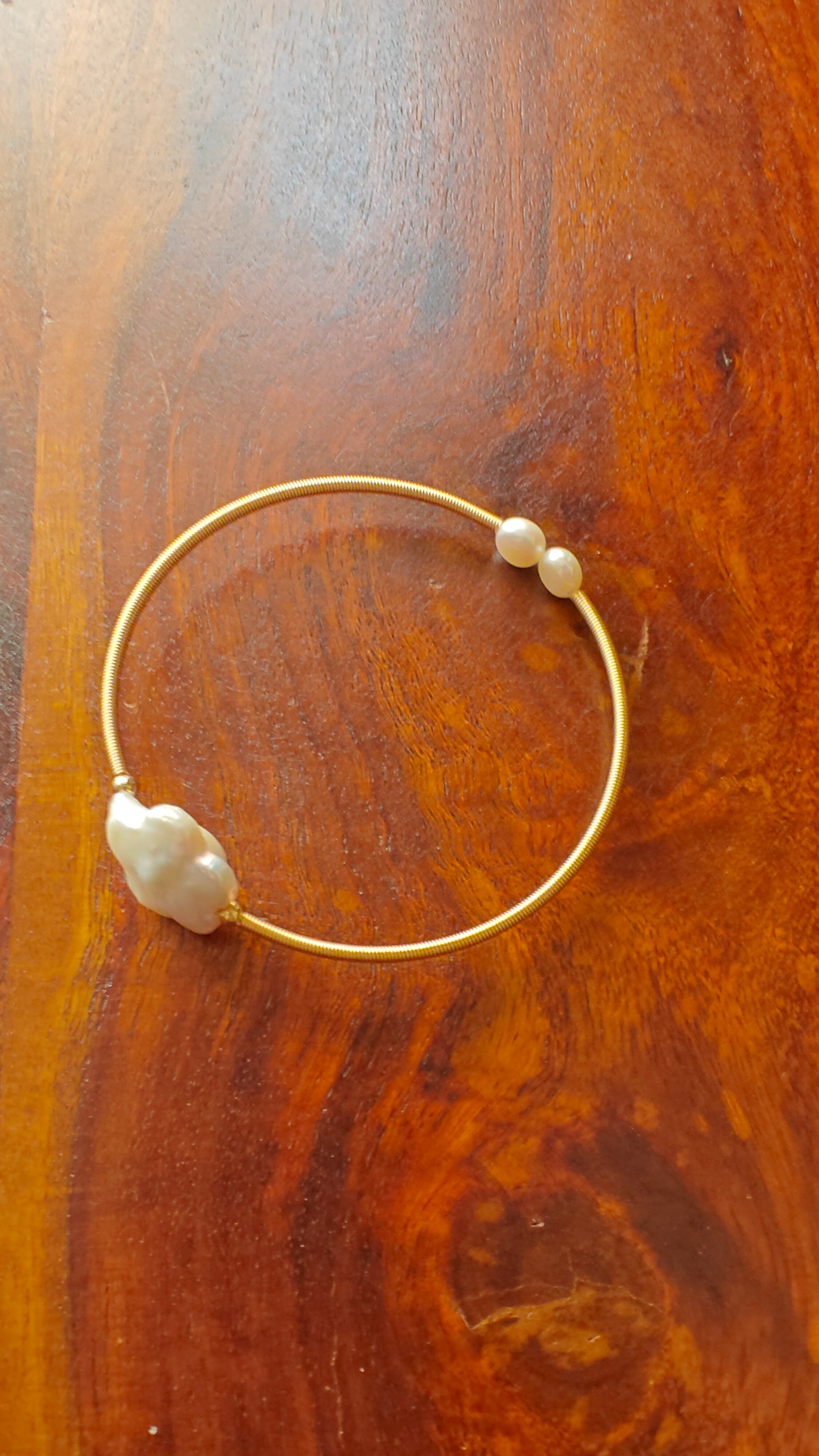 Bracelet with cloud baraque pearl