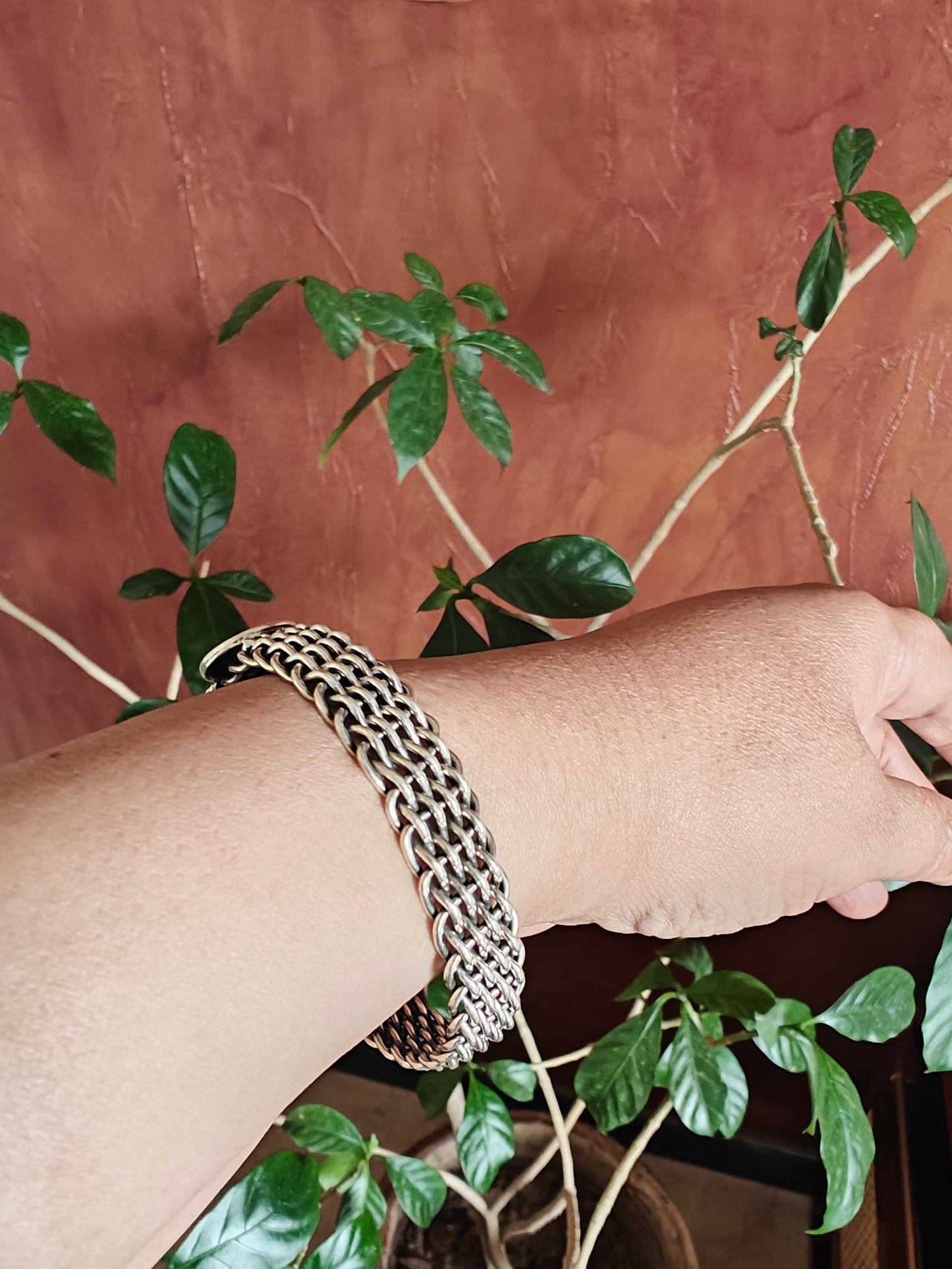 Vrinda kara(bangle)with circular pieces and paisley motifs