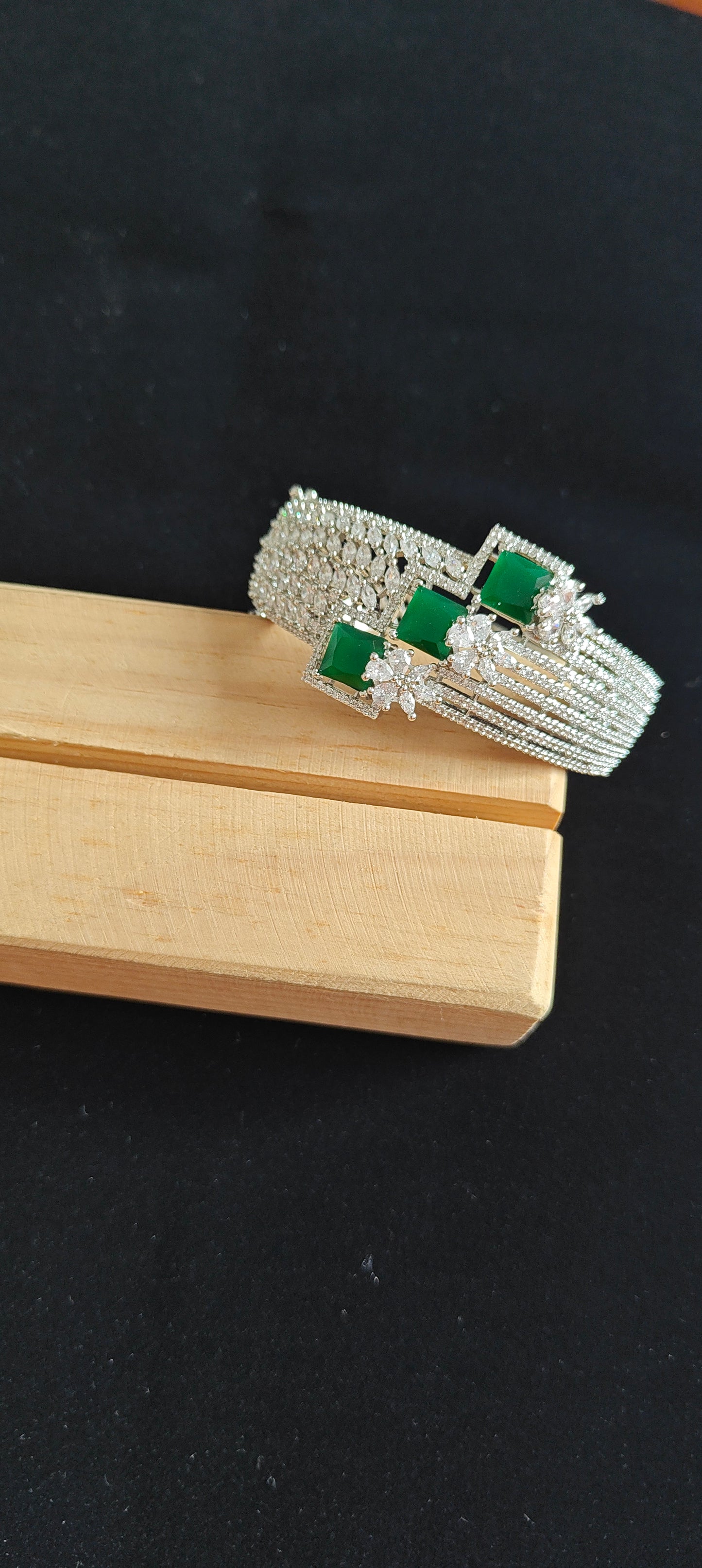 Atreyi Kara(Bangle) with stones and Cz