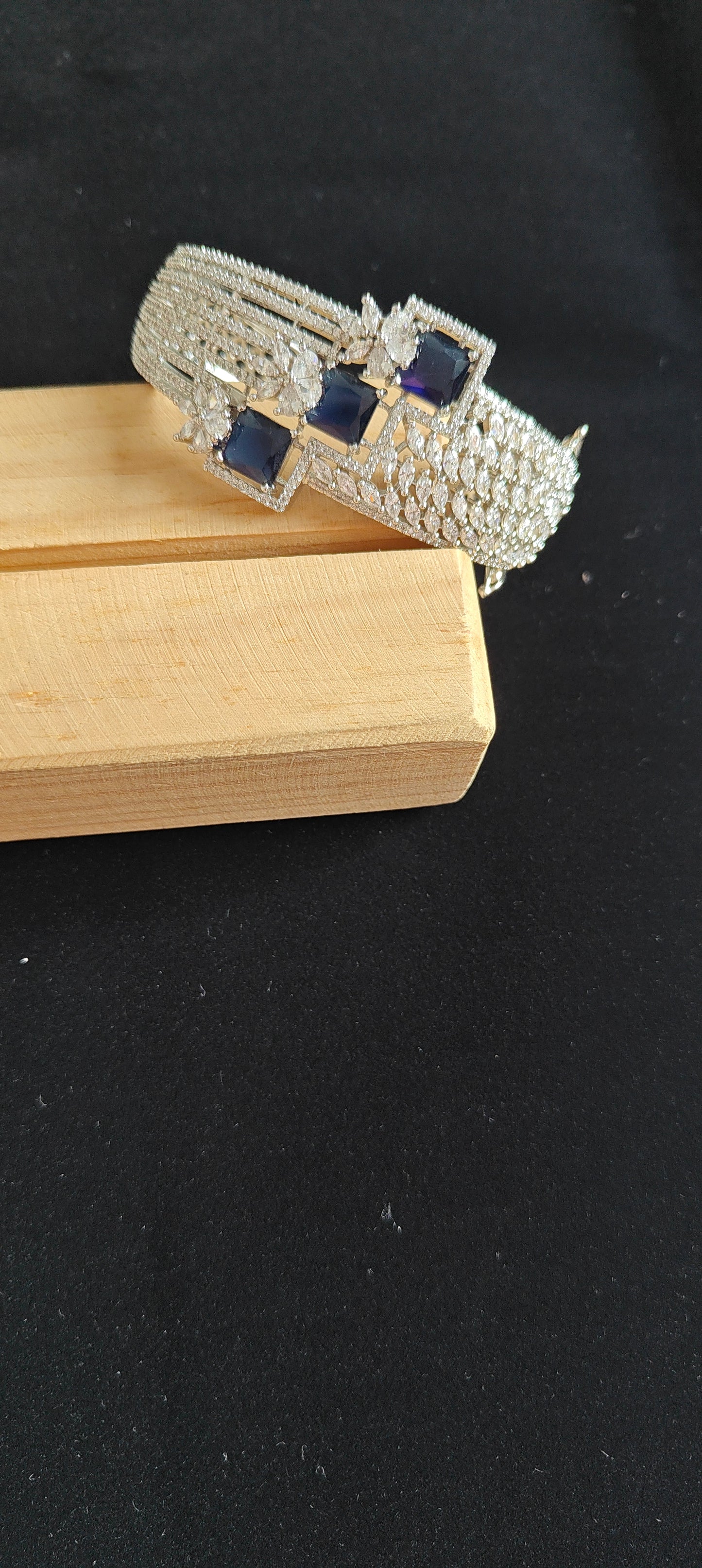 Atreyi Kara(Bangle) with stones and Cz