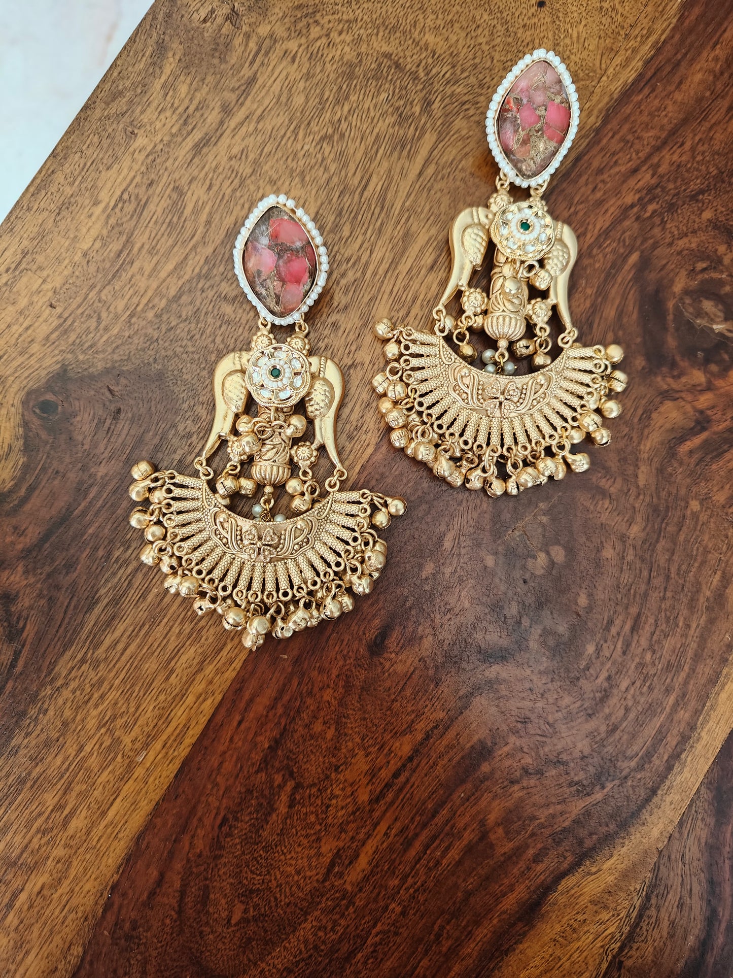Mystic stone earrings