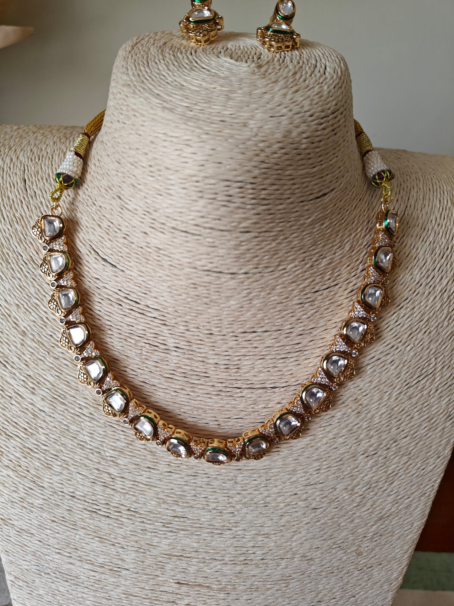 Jaladhija set with gold and kundan