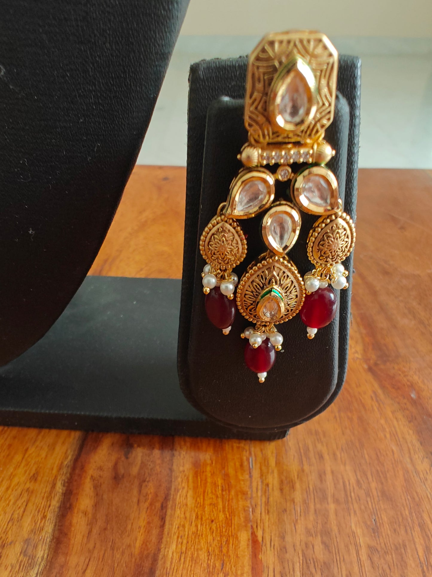 Mohana set in antique gold and kundan