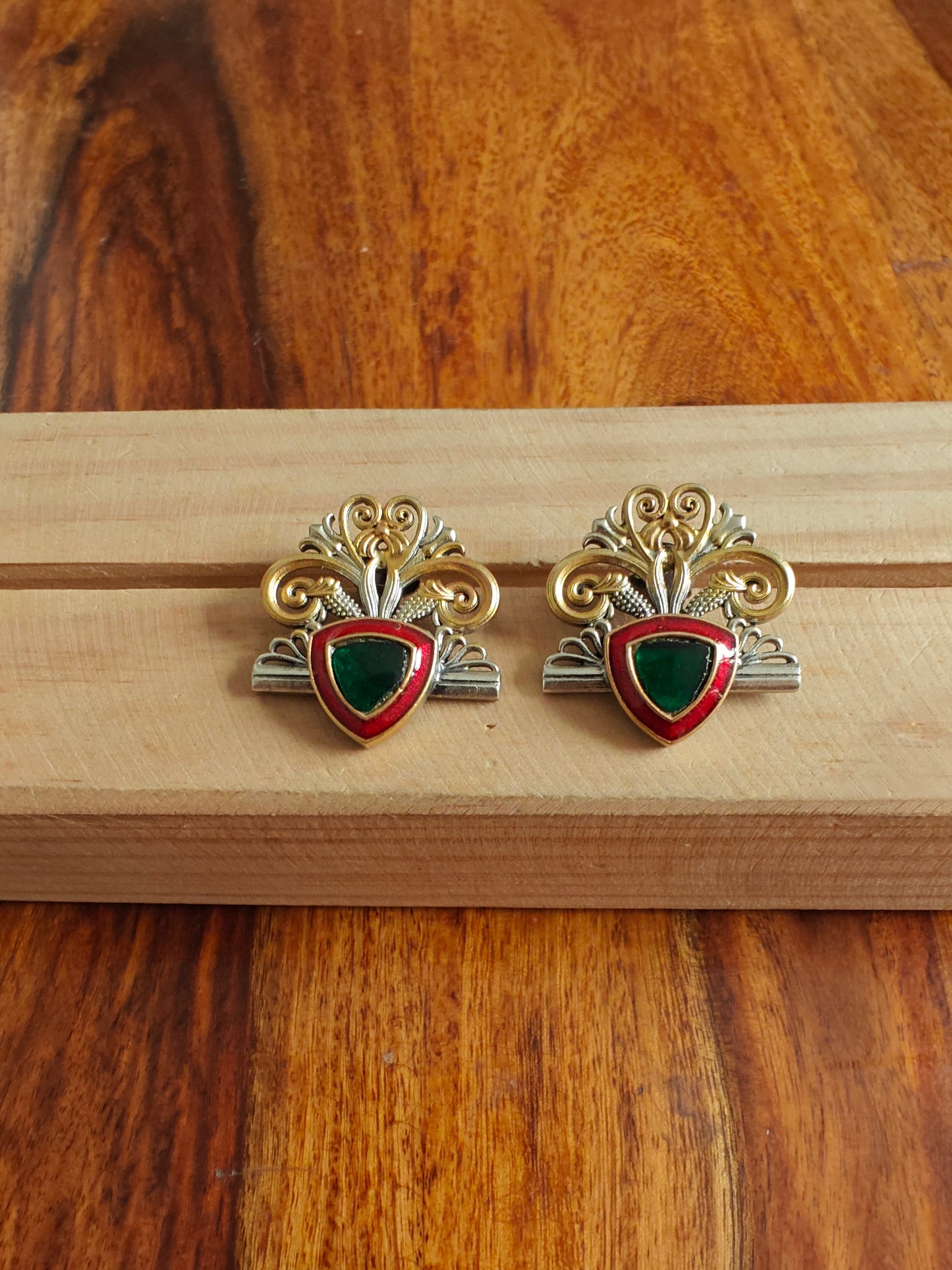 Ragini earrings in Sterling silver