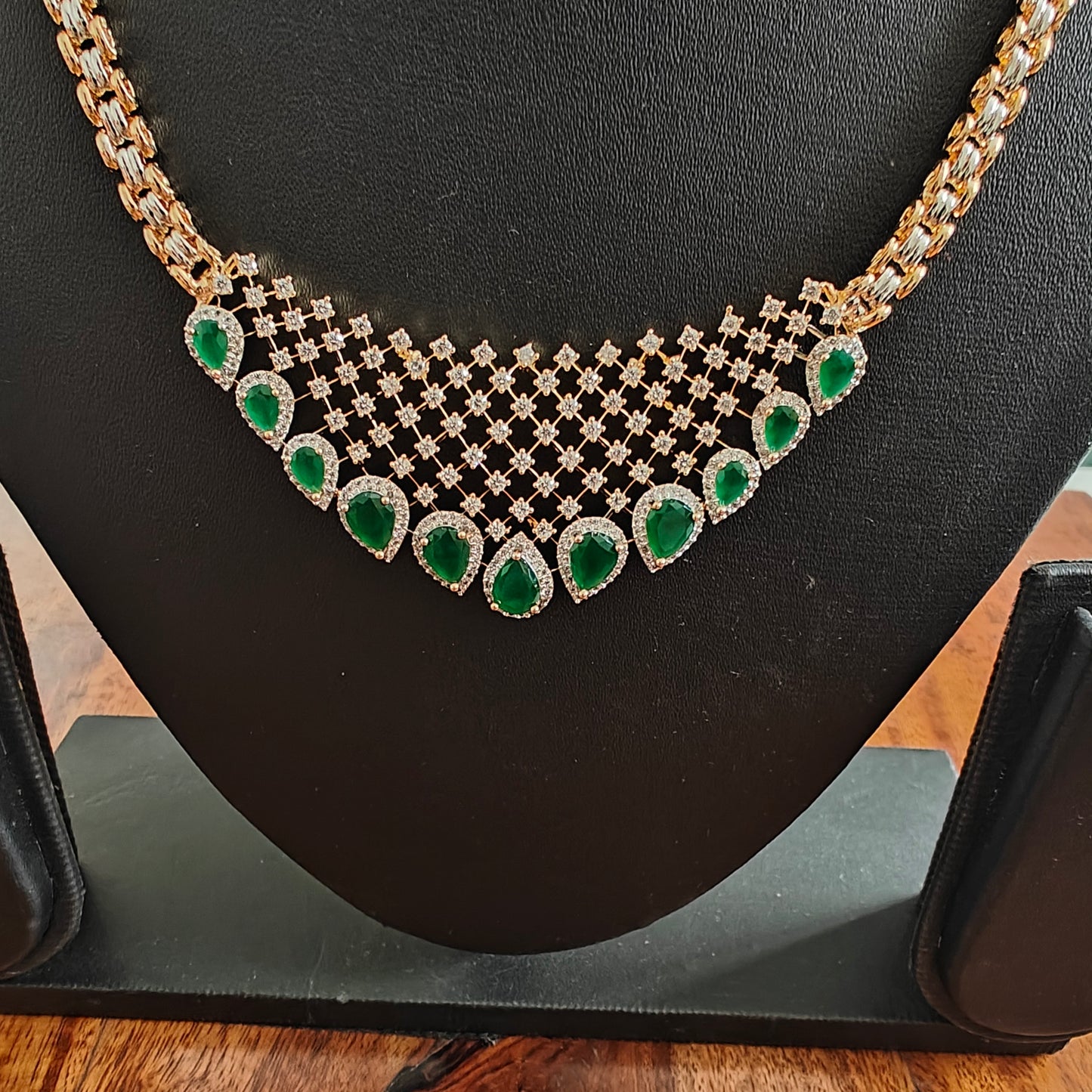 Vajra set with stones and Cz