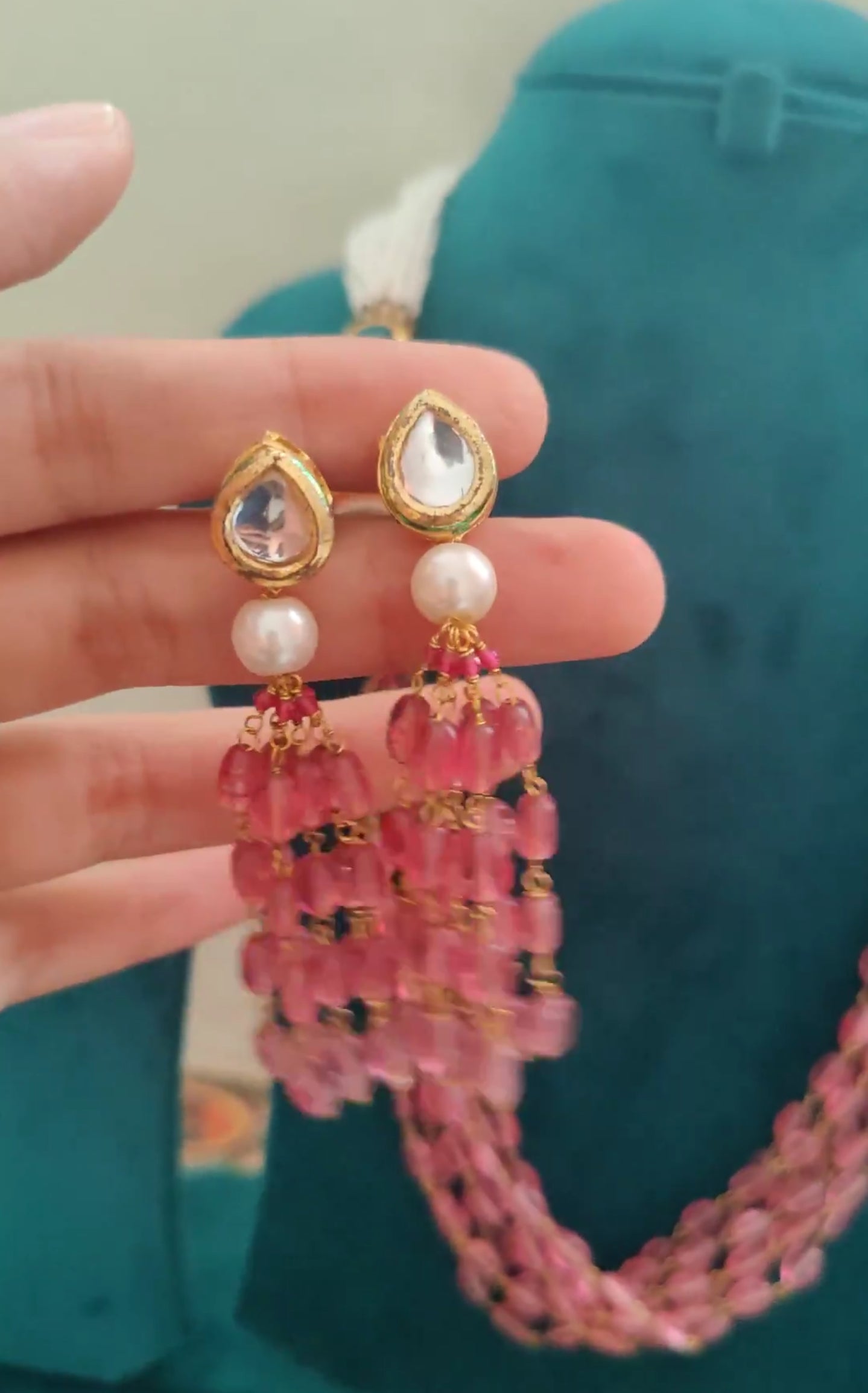 Chanchala bead set with gajari beads