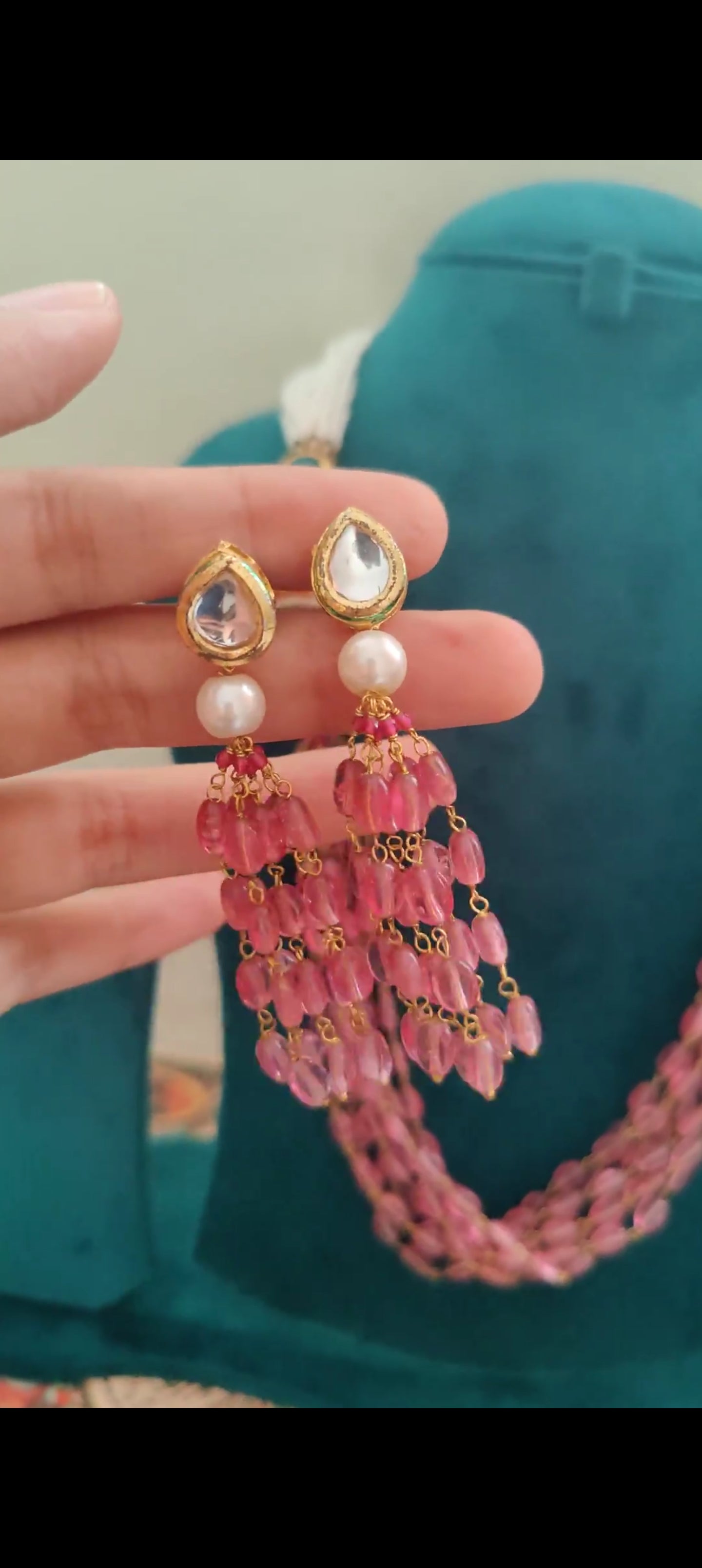 Chanchala bead set with gajari beads