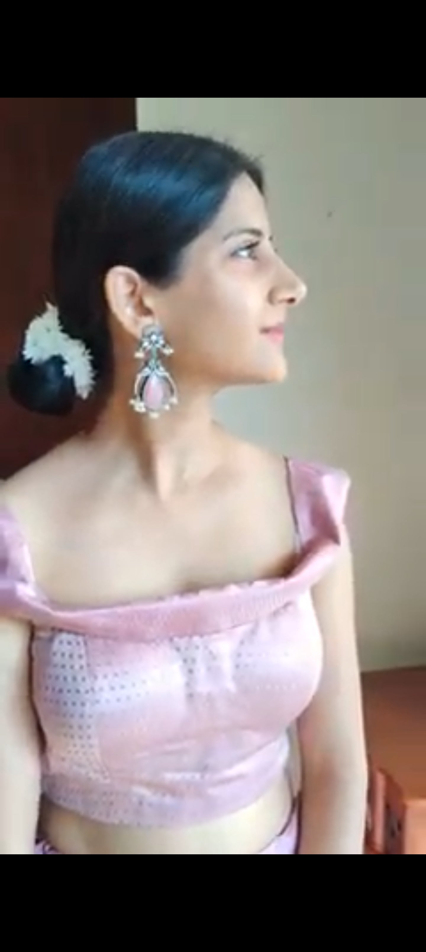 Faria stone earrings with parrots
