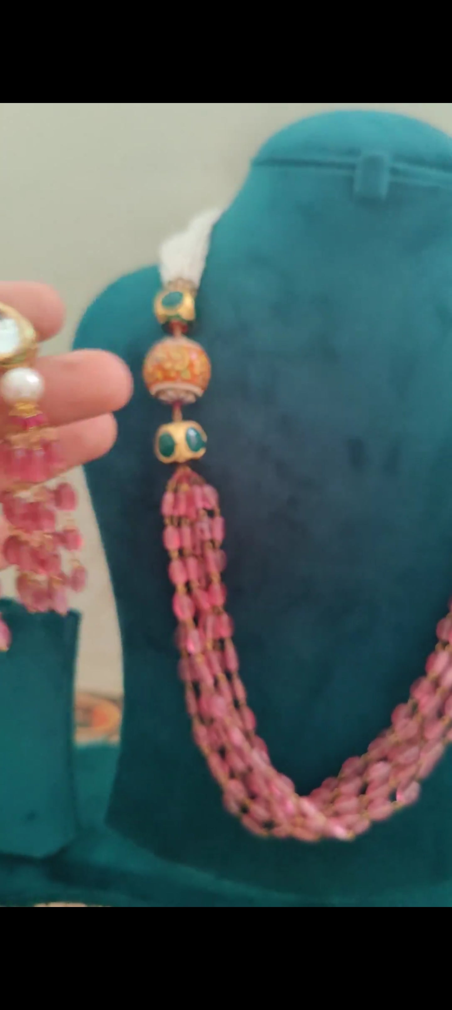 Chanchala bead set with gajari beads