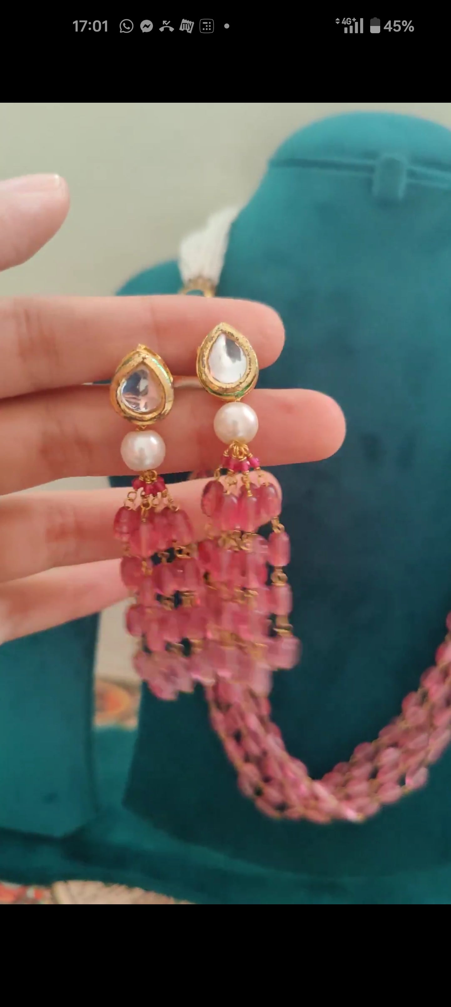 Chanchala bead set with gajari beads