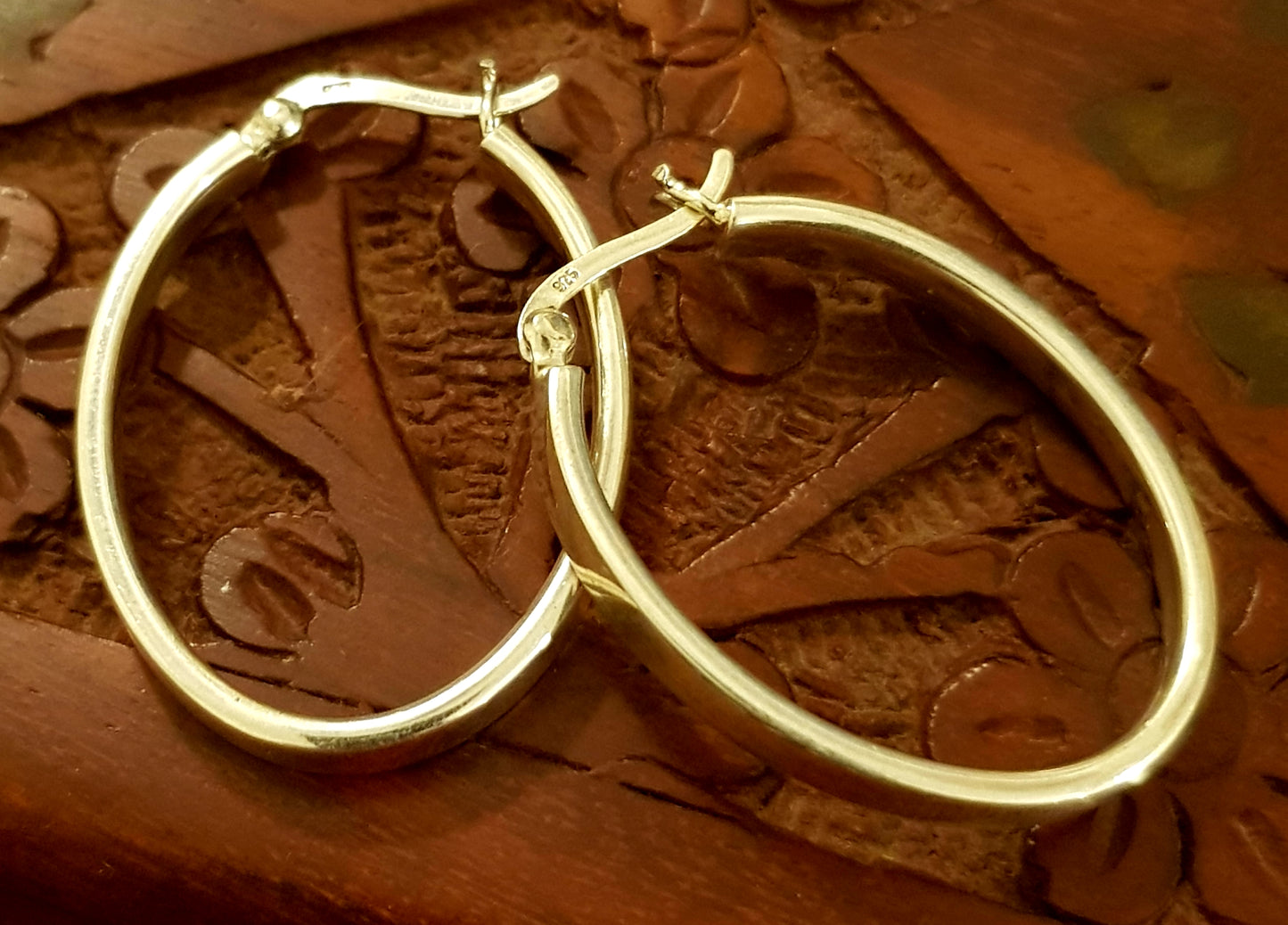 Minimal silver baali #3 (sterling silver hoop earrings)