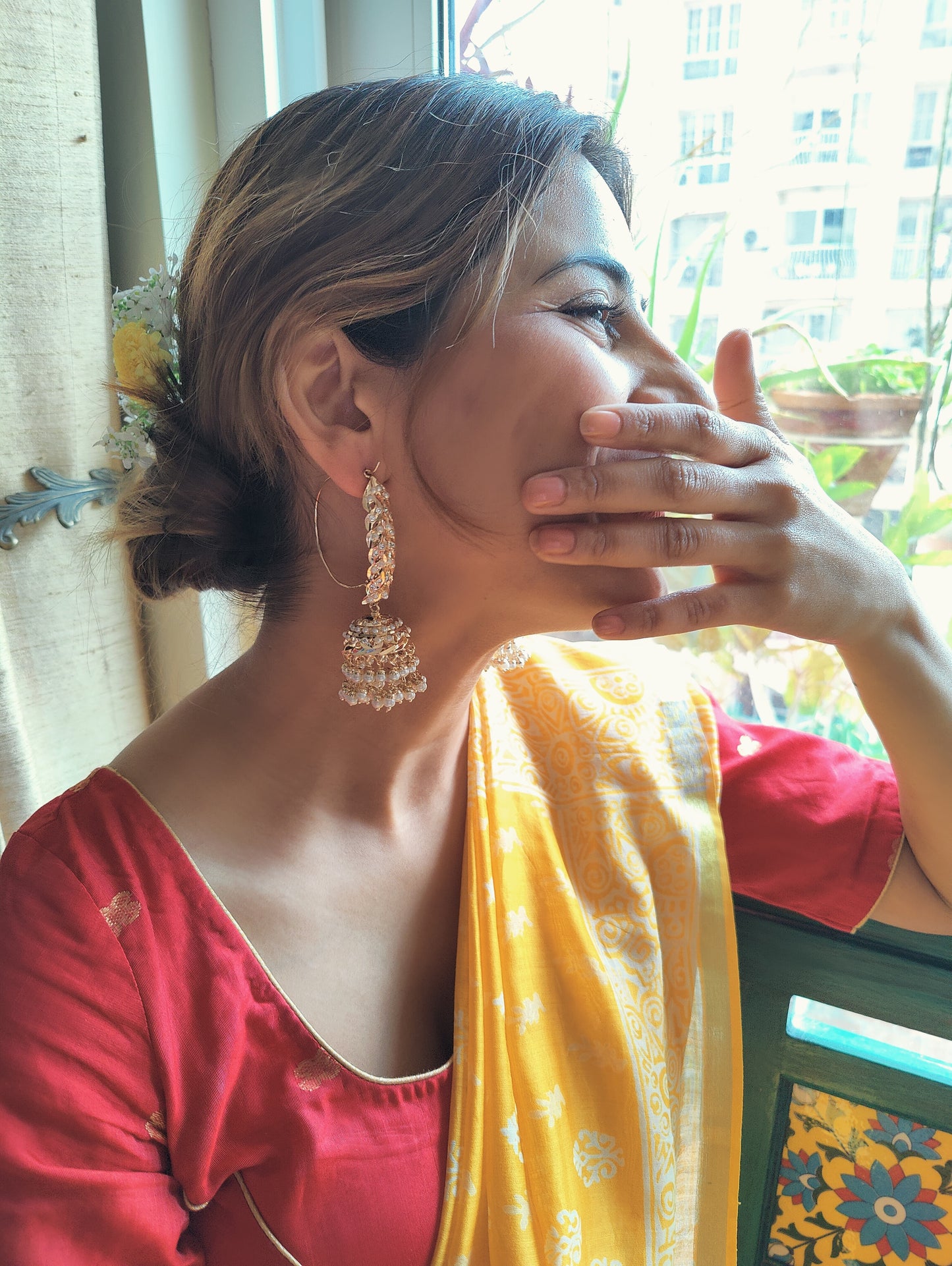 Aftab jadau earrings