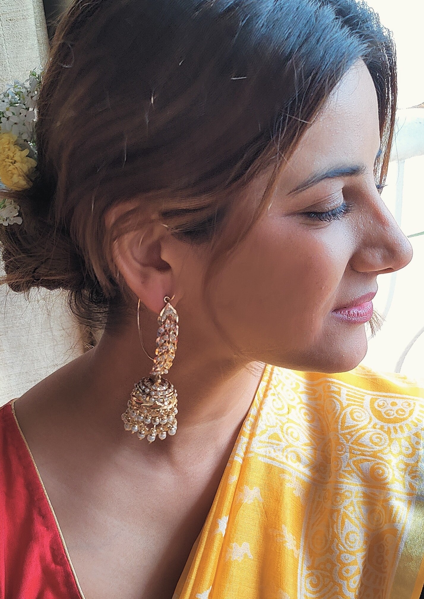 Aftab jadau earrings