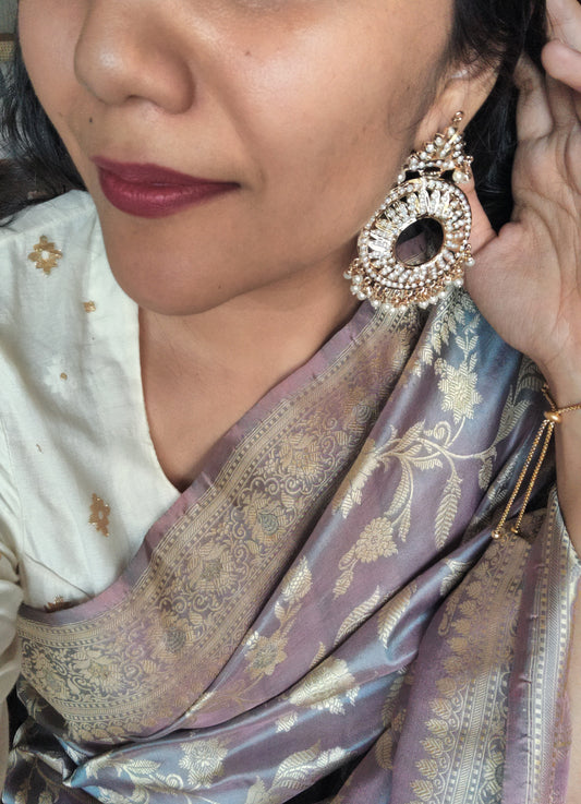 Binal Chand balis with pearls