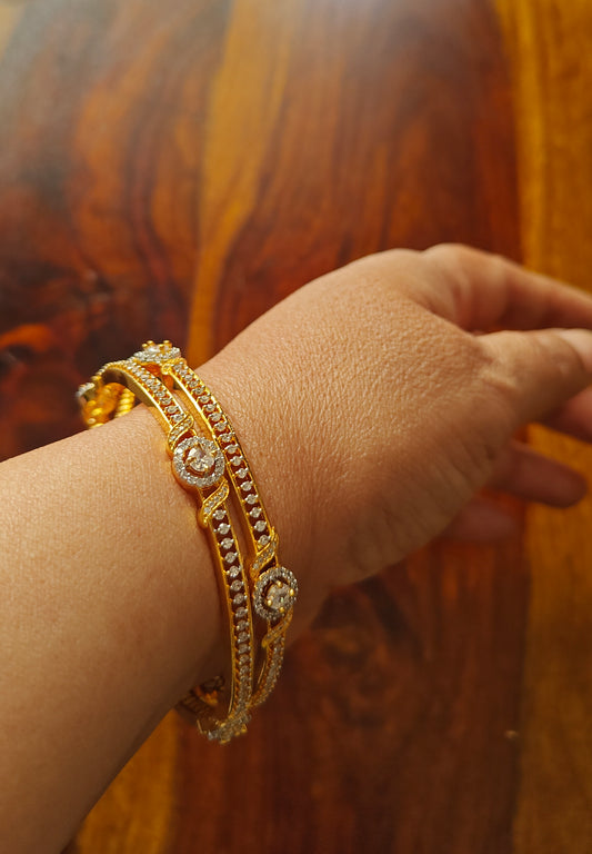 Ava bangles with CZ(2 pc)