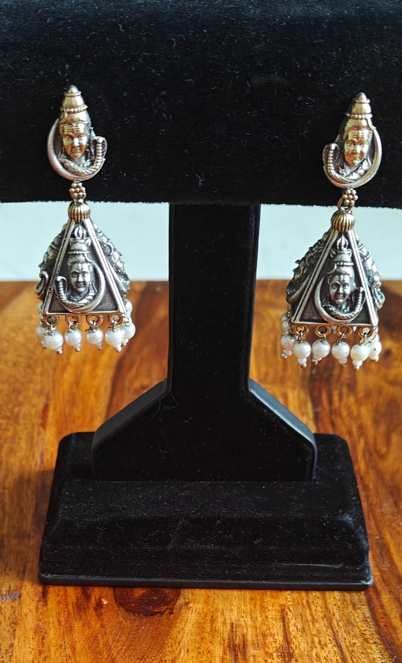 Shivji pyramid dual tone jhumkis(earrings)