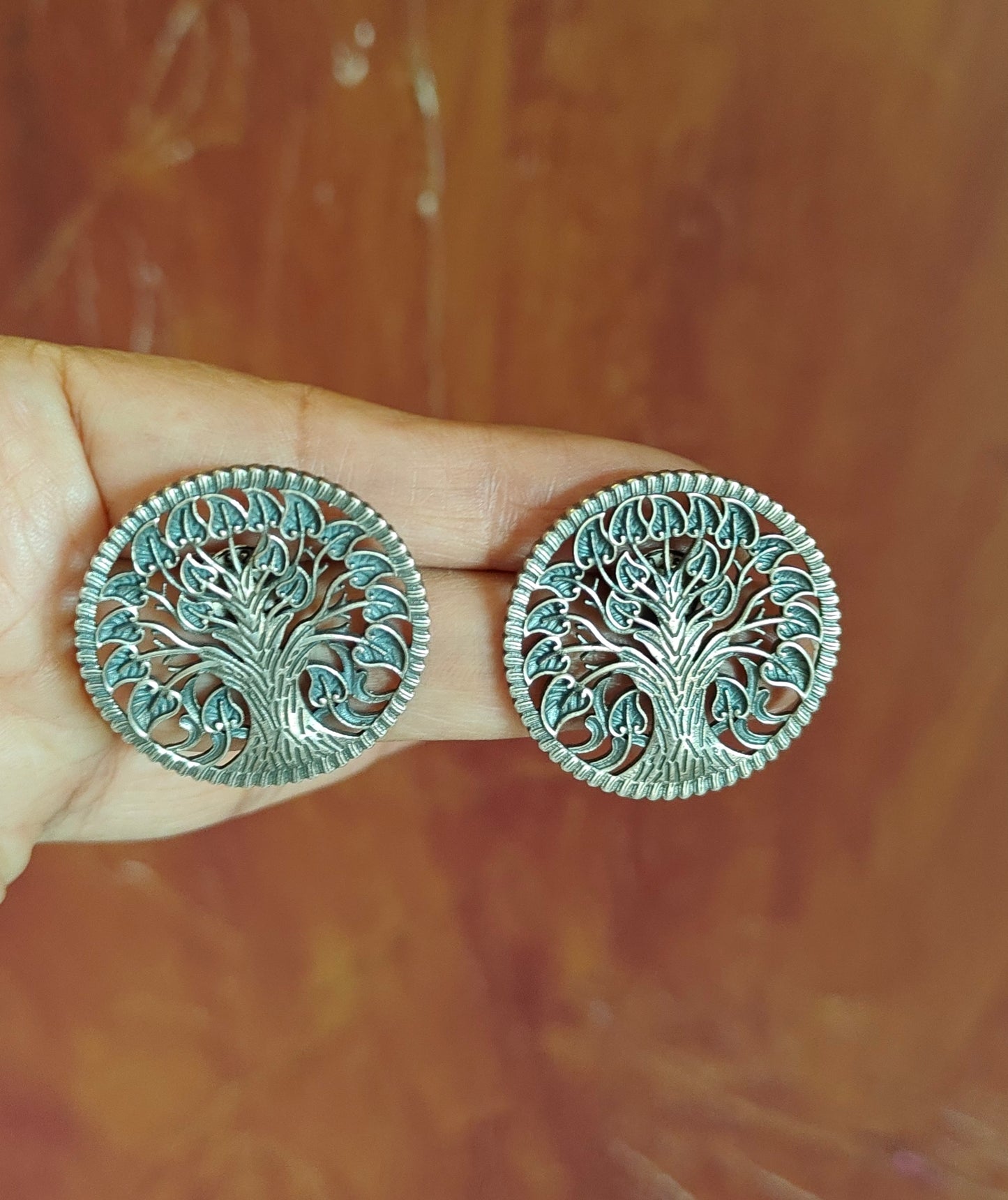 Jeevanlata silver studs(Earrings)