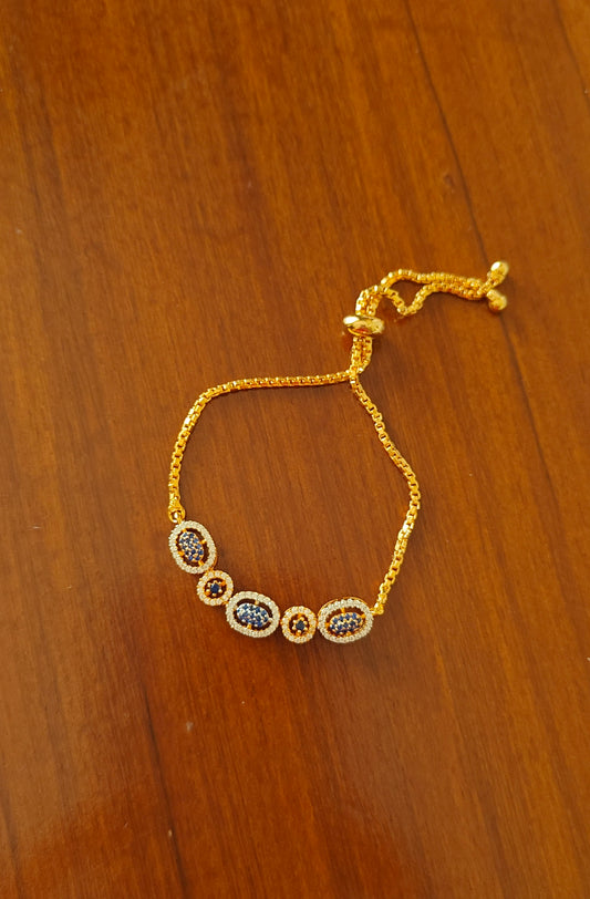 Nano stones push button bracelet