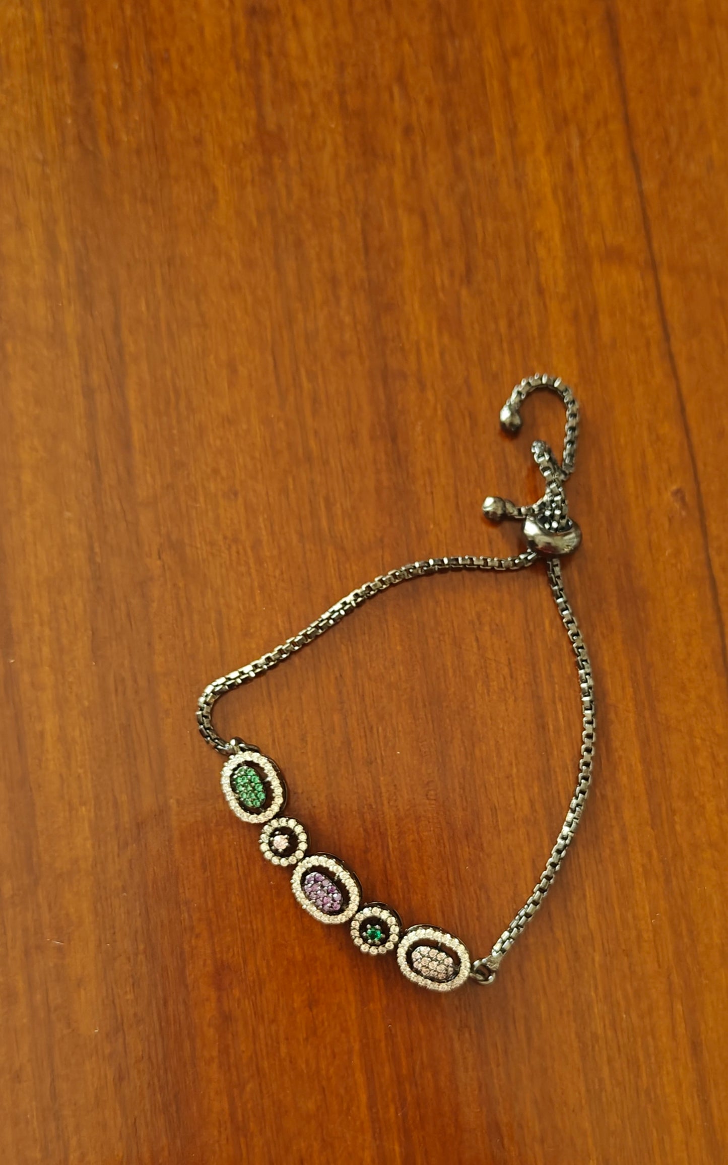 Nano stones push button bracelet