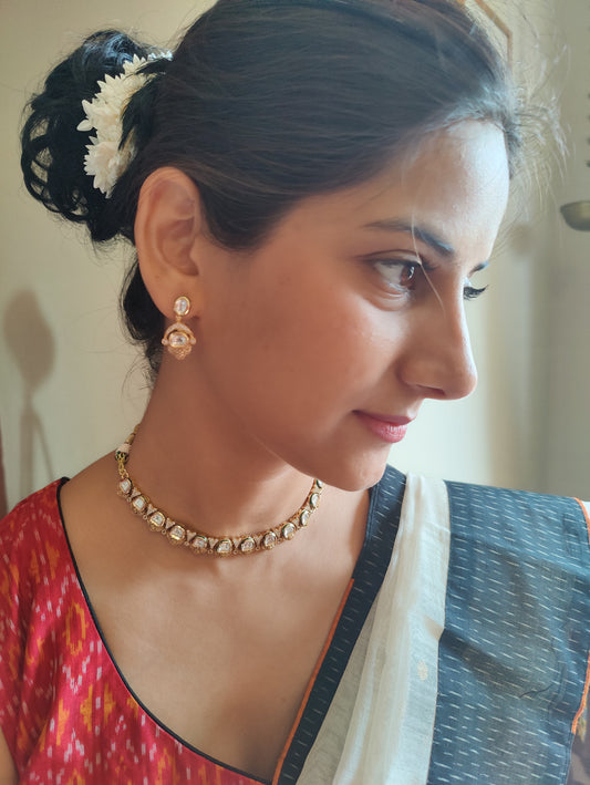 Jaladhija set with gold and kundan