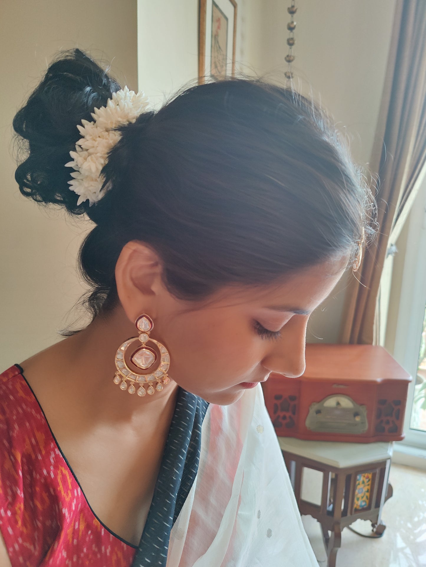 Chakori chand Bali's with moissanite