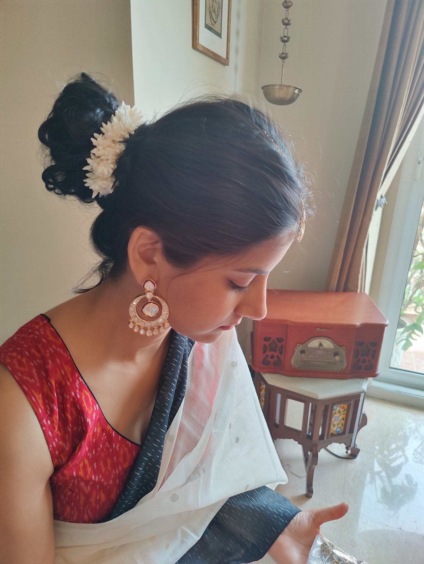 Chakori chand Bali's with moissanite