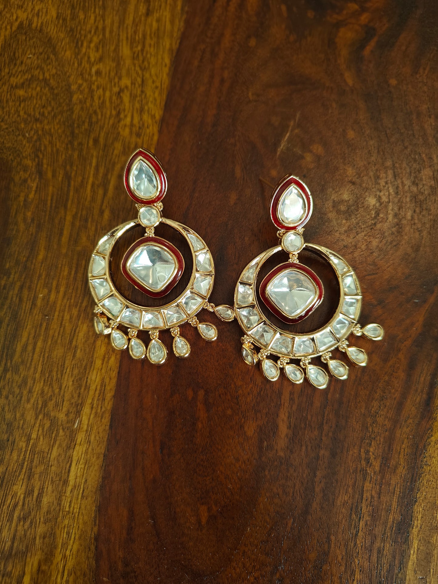 Chakori chand Bali's with moissanite
