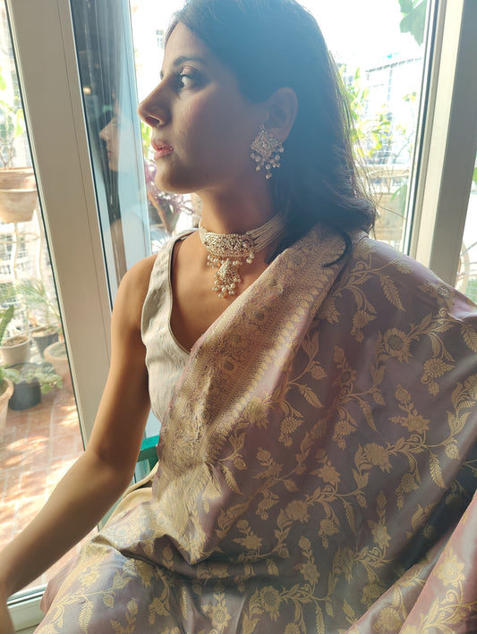 Choker set jadau with pearls