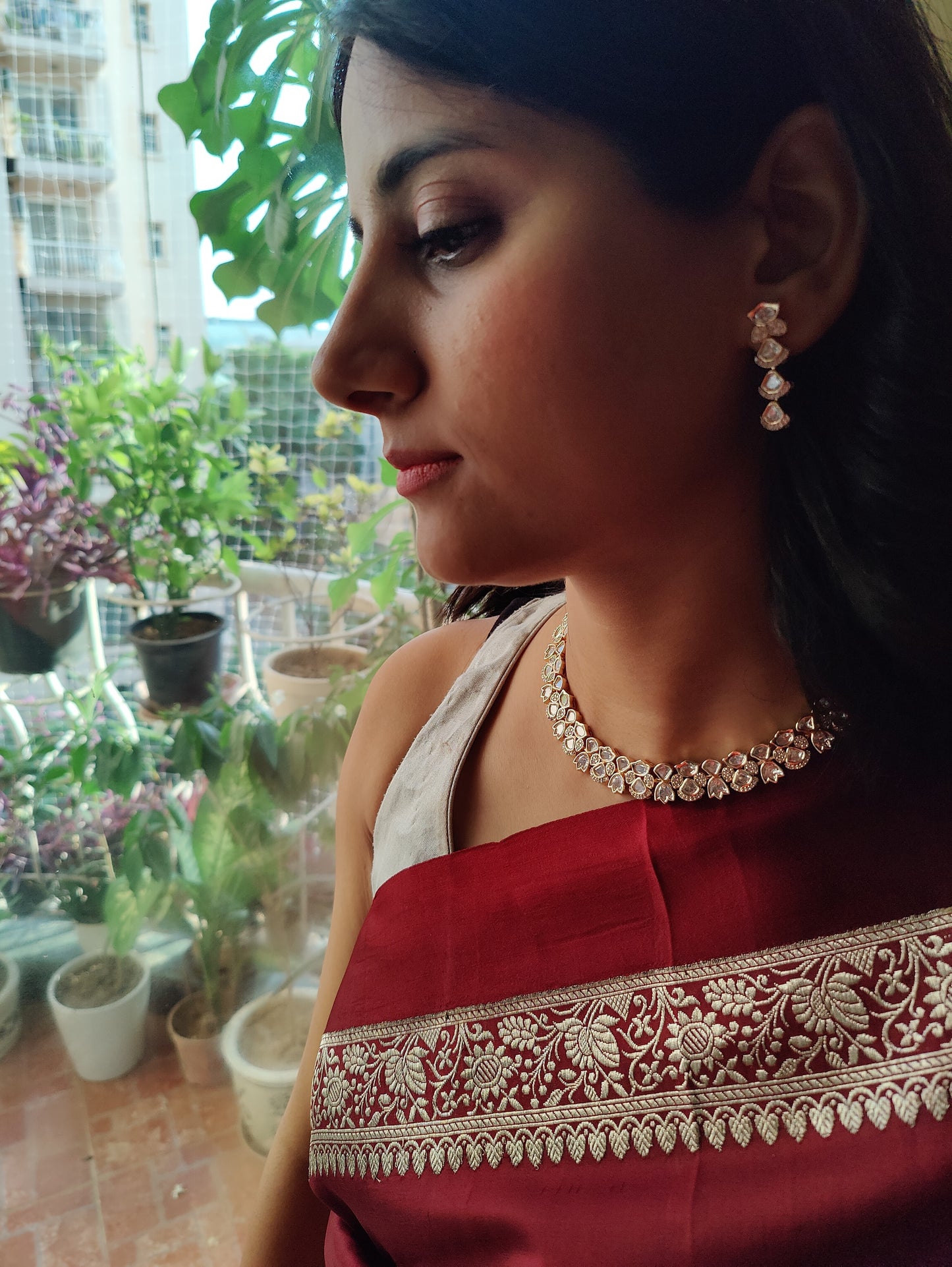 Jaheel set with moissanite of different shapes