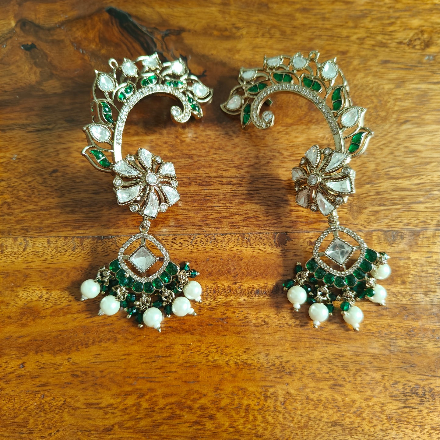 Rajshri moissanite earcuffs (earrings)