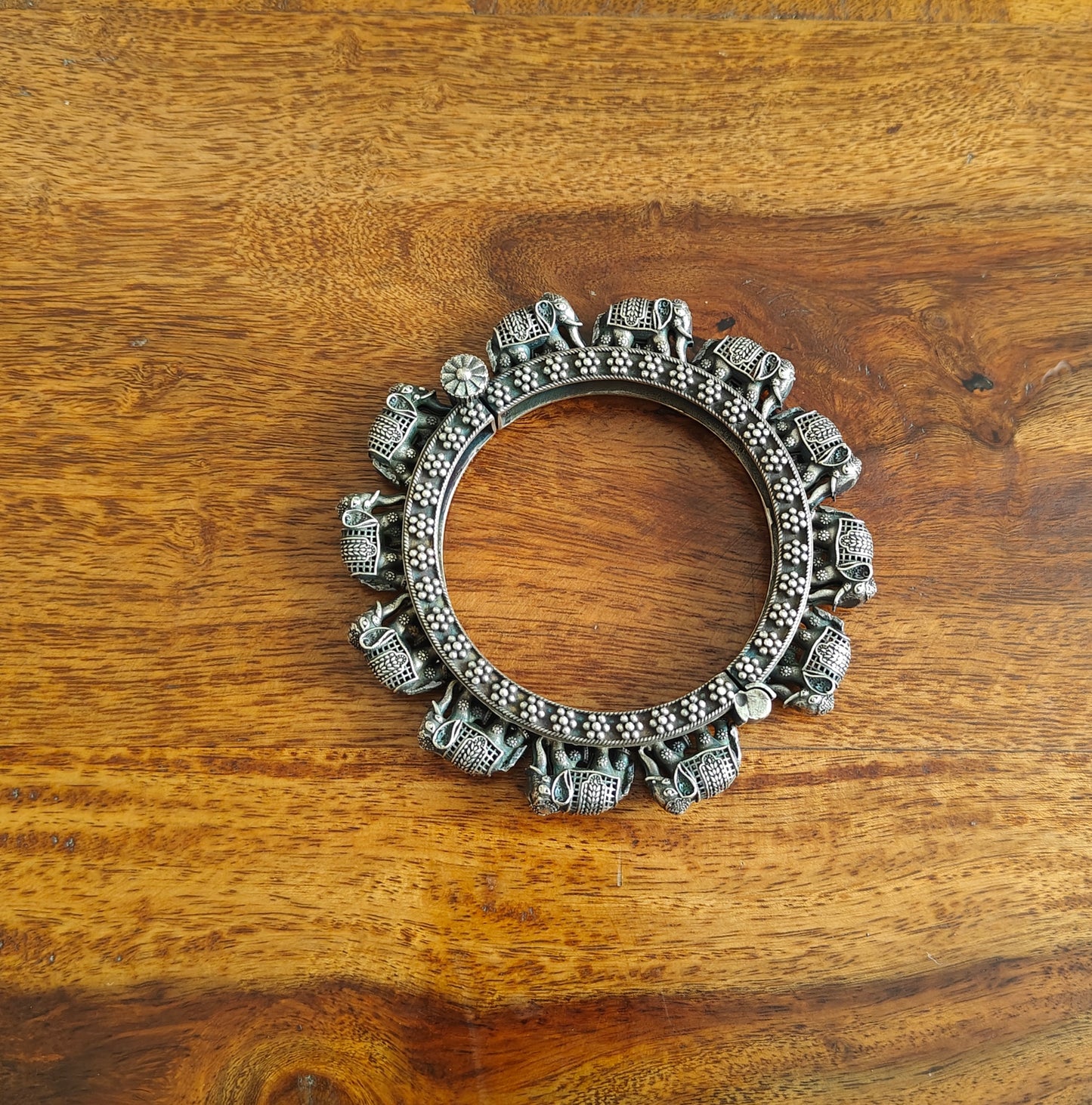 Antique marching elephant kara(Bangle)