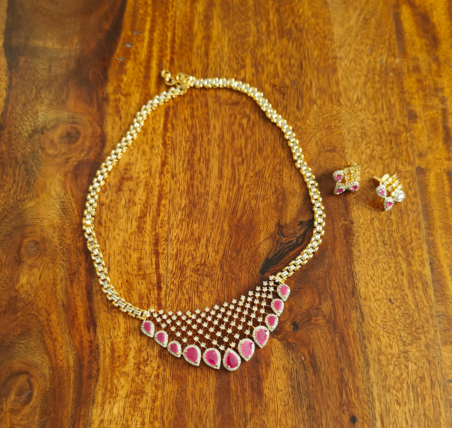 Vajra set with stones and Cz