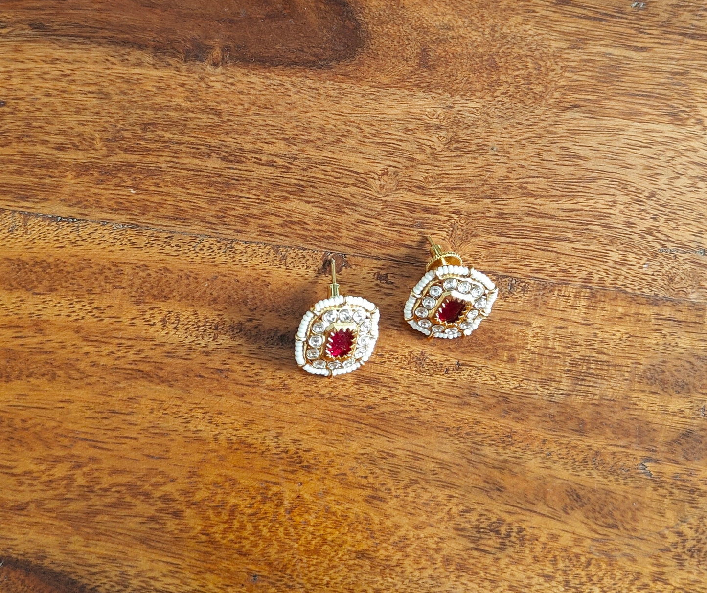 Pushpita set with moissanite and stones