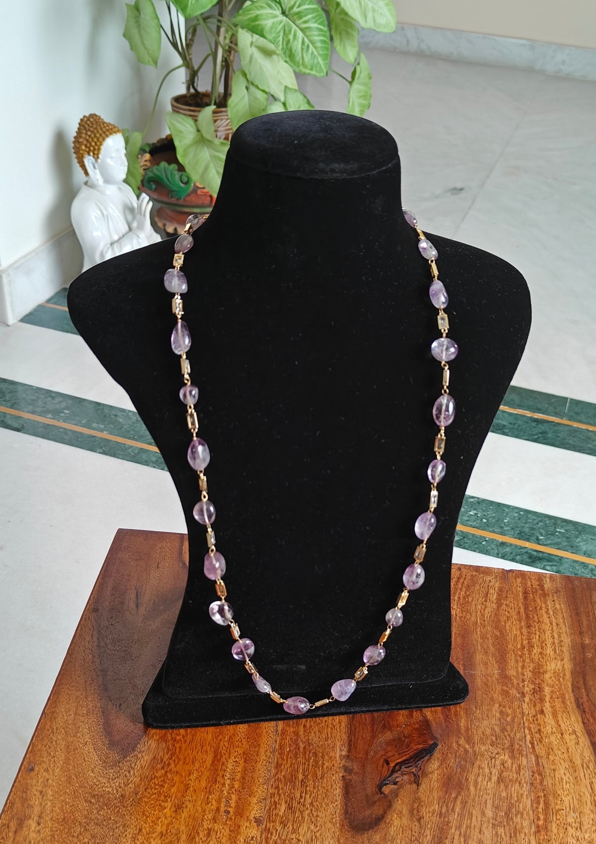 Amethyst stone necklace