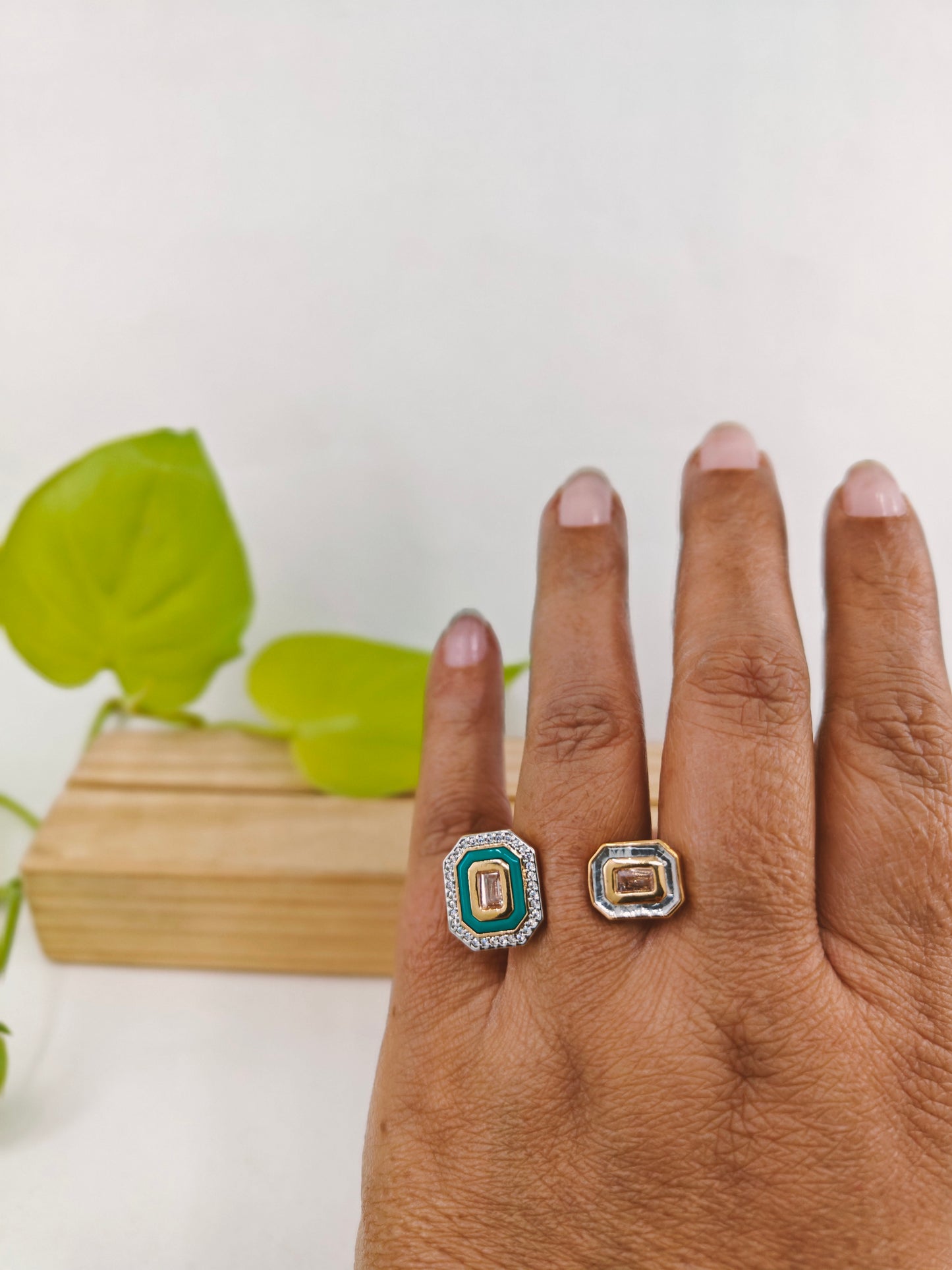 'Geometry of our love' statement ring