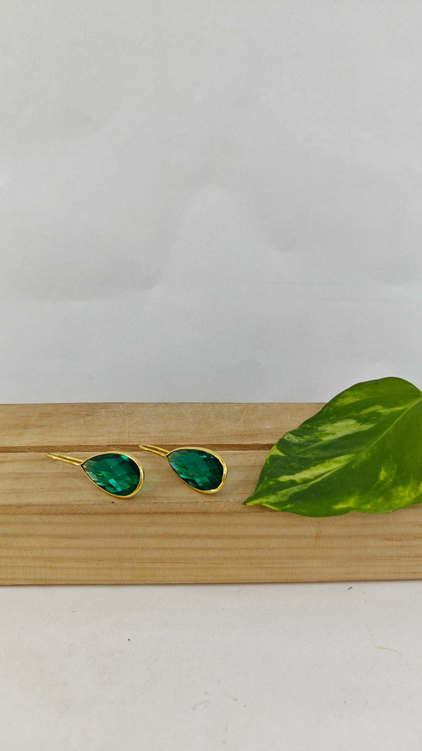 Tear drop shaped earrings