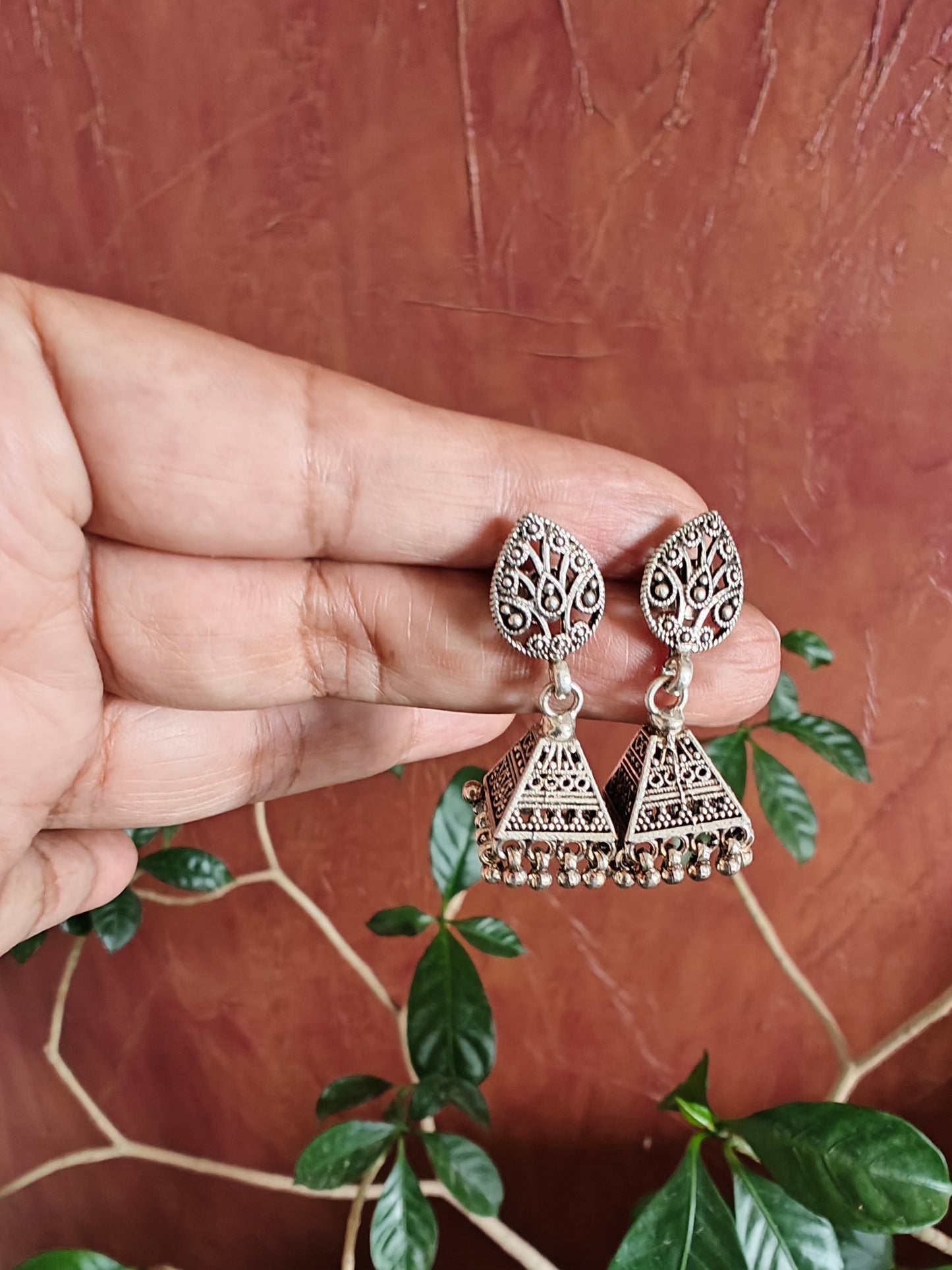 Jansi sterling silver jhumkis